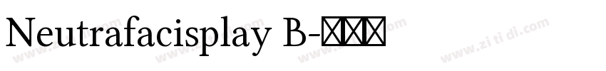 Neutrafacisplay B字体转换